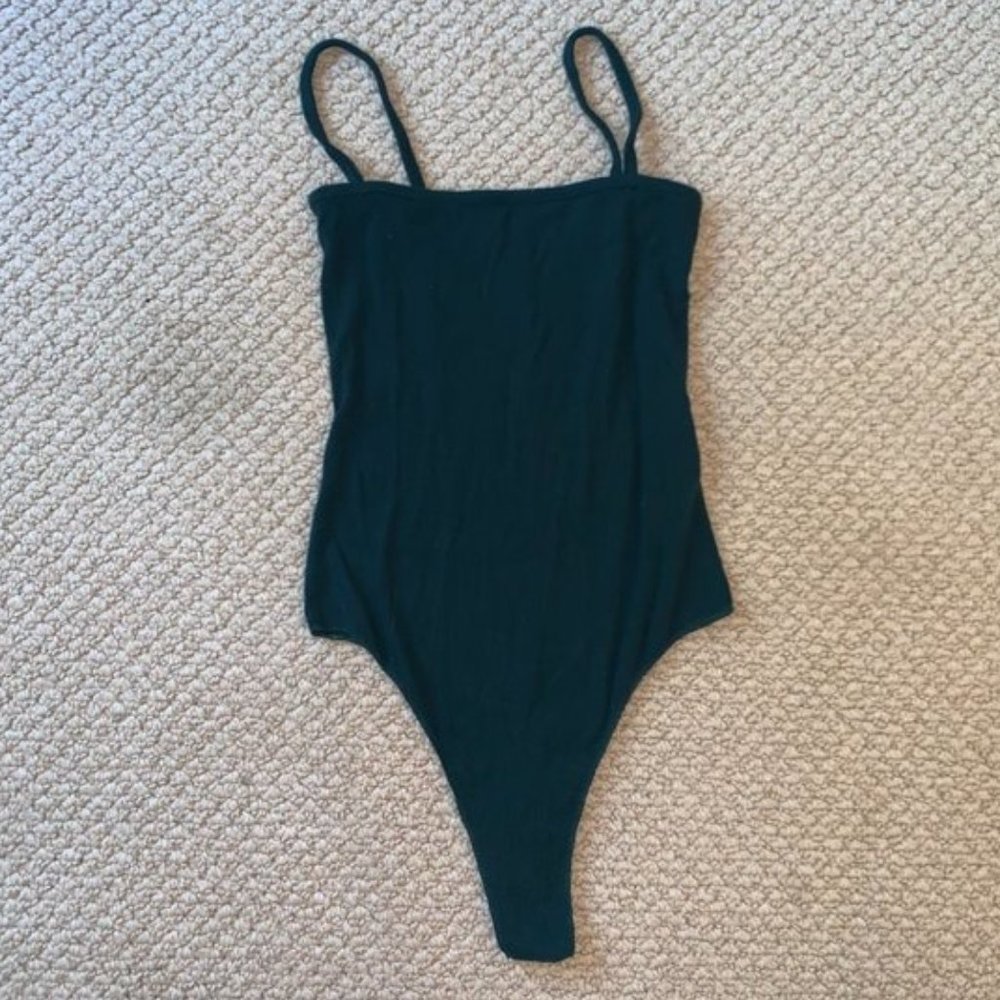 Brandy Melville Faye Bodysuit in green